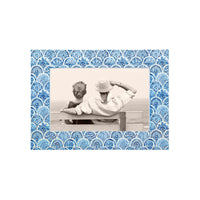 Double Sided Moroccan Tile Work and Periwinkle 4x6 Frame
