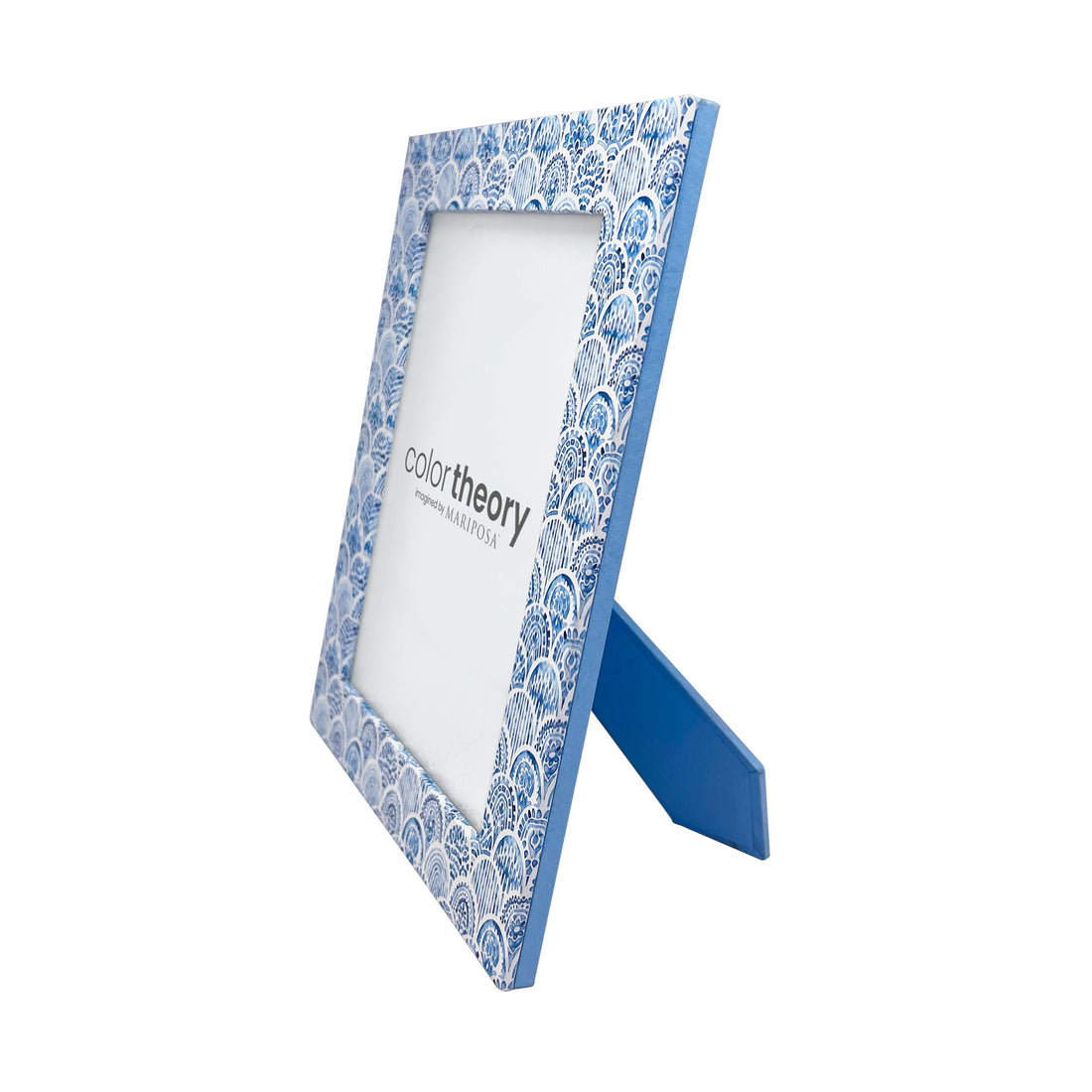 Double Sided Moroccan Tile Work and Periwinkle 5x7 Frame