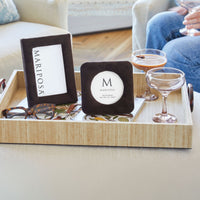Lola Chocolate Velvet Round 4x4 Frame
