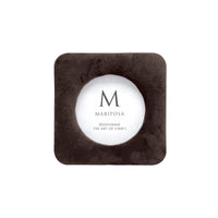 Lola Chocolate Velvet Round 4x4 Frame
