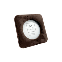 Lola Chocolate Velvet Round 4x4 Frame