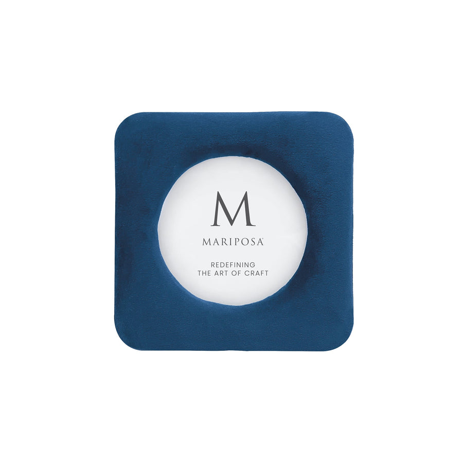 Lola Indigo Velvet Round 4x4 Frame