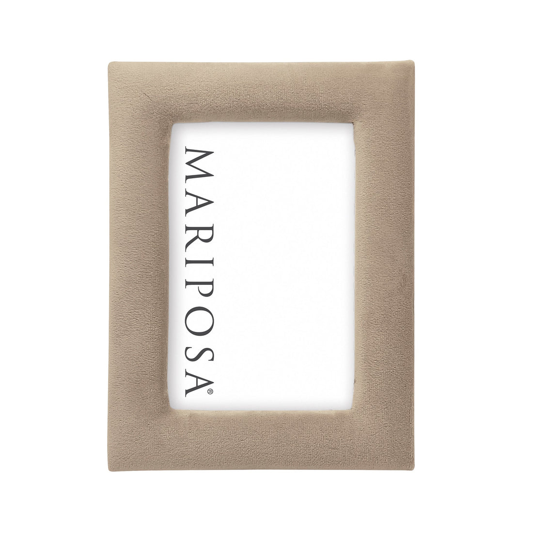 Lola Beige Velvet 4x6 Frame