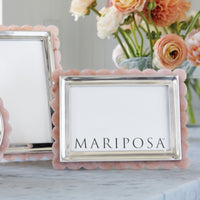 Pink Acrylic Scallop 4x6 Frame