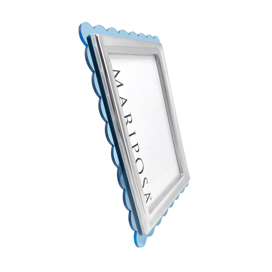 Light Blue Acrylic Scallop 5x7 Frame