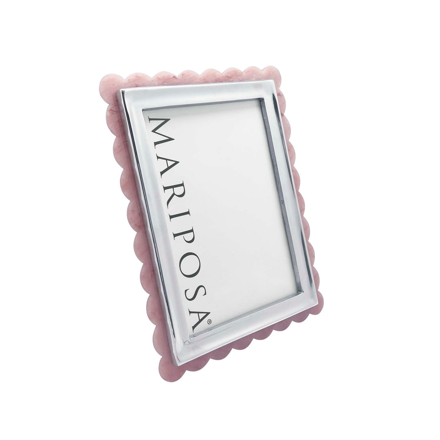 Pink Acrylic Scallop 5x7 Frame