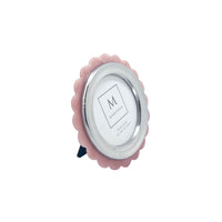 Pink Acrylic Scallop Round Frame