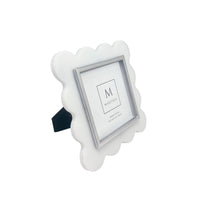 Mod White Acrylic Scallop 4x4 Frame