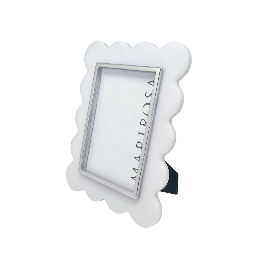 Mod White Acrylic Scallop 4x6 Frame