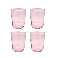 Fine Line Quartz with White Rim Double Old-Fashioned Glass Set of 4