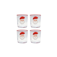 Santa Suite of 4 Double Old Fashioned Glasses