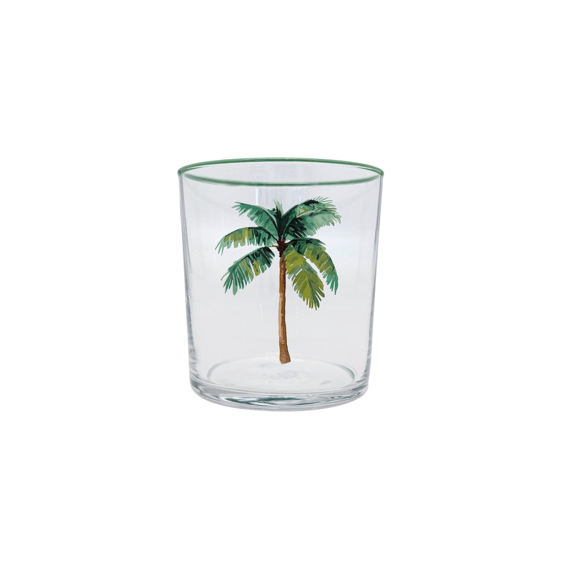 Palm Tree Suite of 4 Double Old Fashioned Glasses