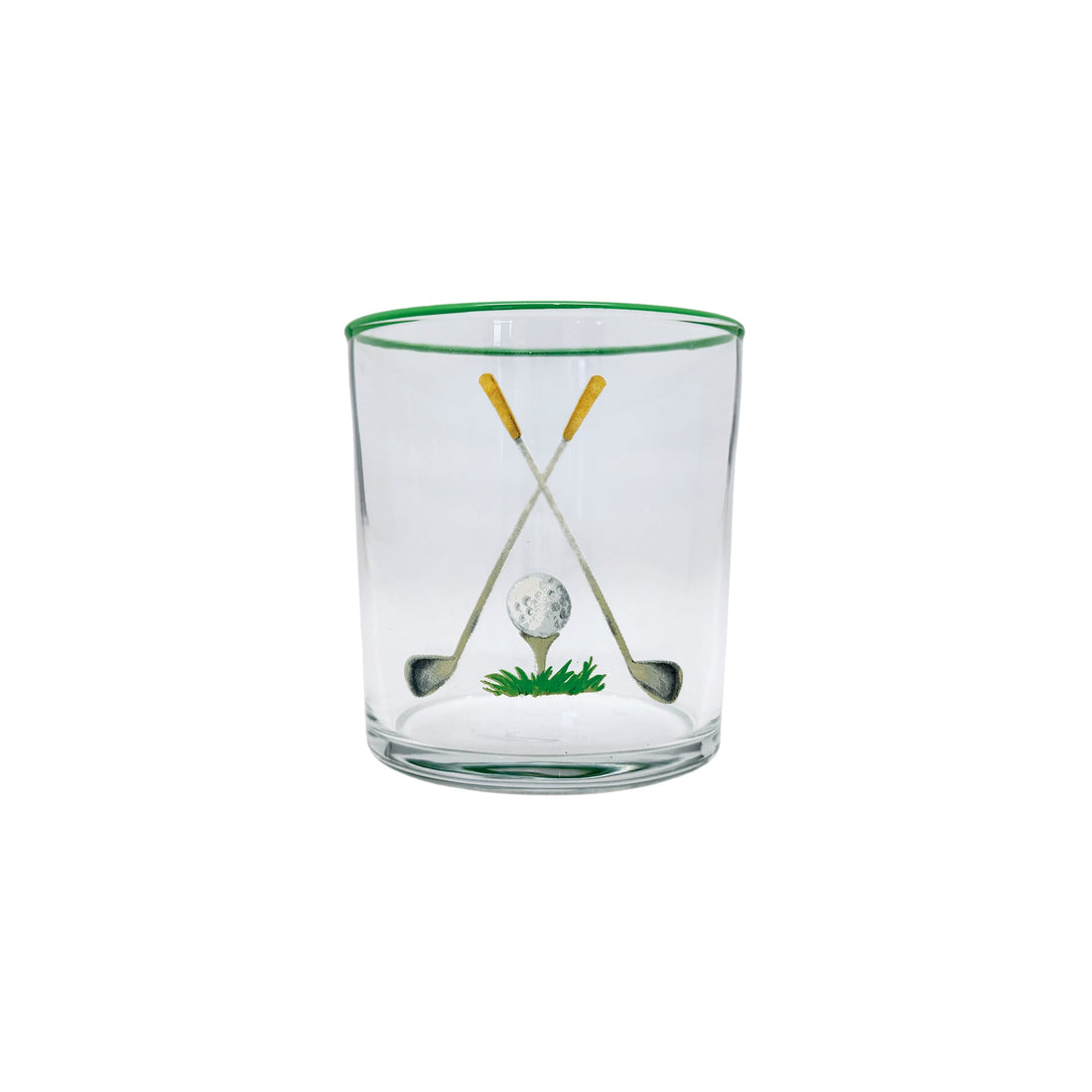 Golf Clubs Suite of 4 Double Old Fashioned Glasses