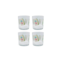 Mahjong Tiles Suite of 4 Double Old Fashioned Glasses