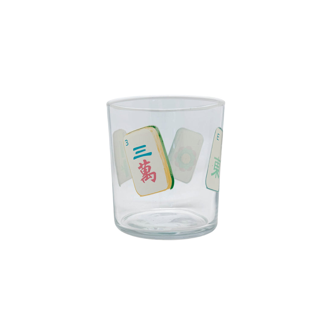Mahjong Tiles Suite of 4 Double Old Fashioned Glasses