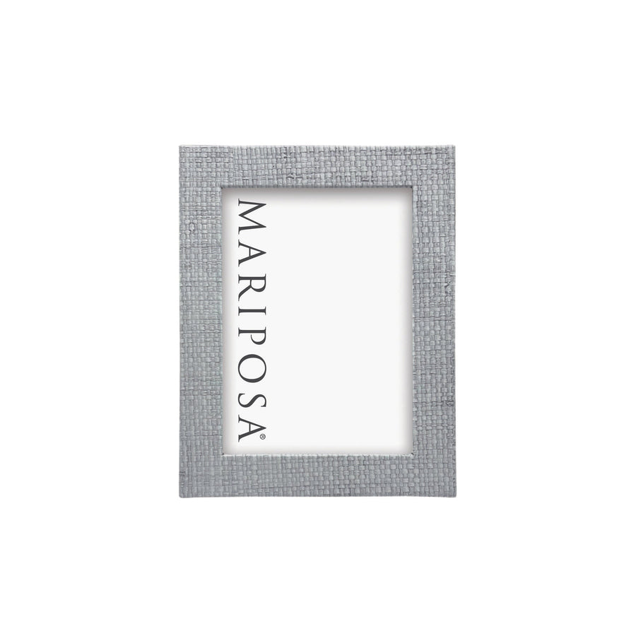 Pale Gray Faux Grasscloth 5x7 Frame