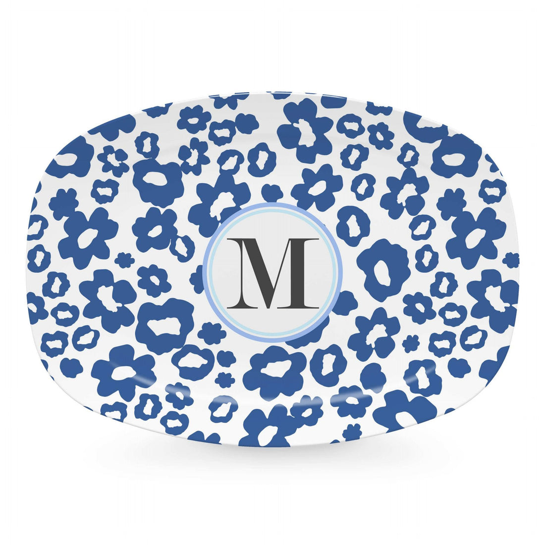 Blue Flower Power Platter - M-trays | Mariposa