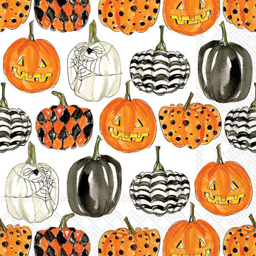 Pumpkin Pattern Cocktail Napkin by Boston International