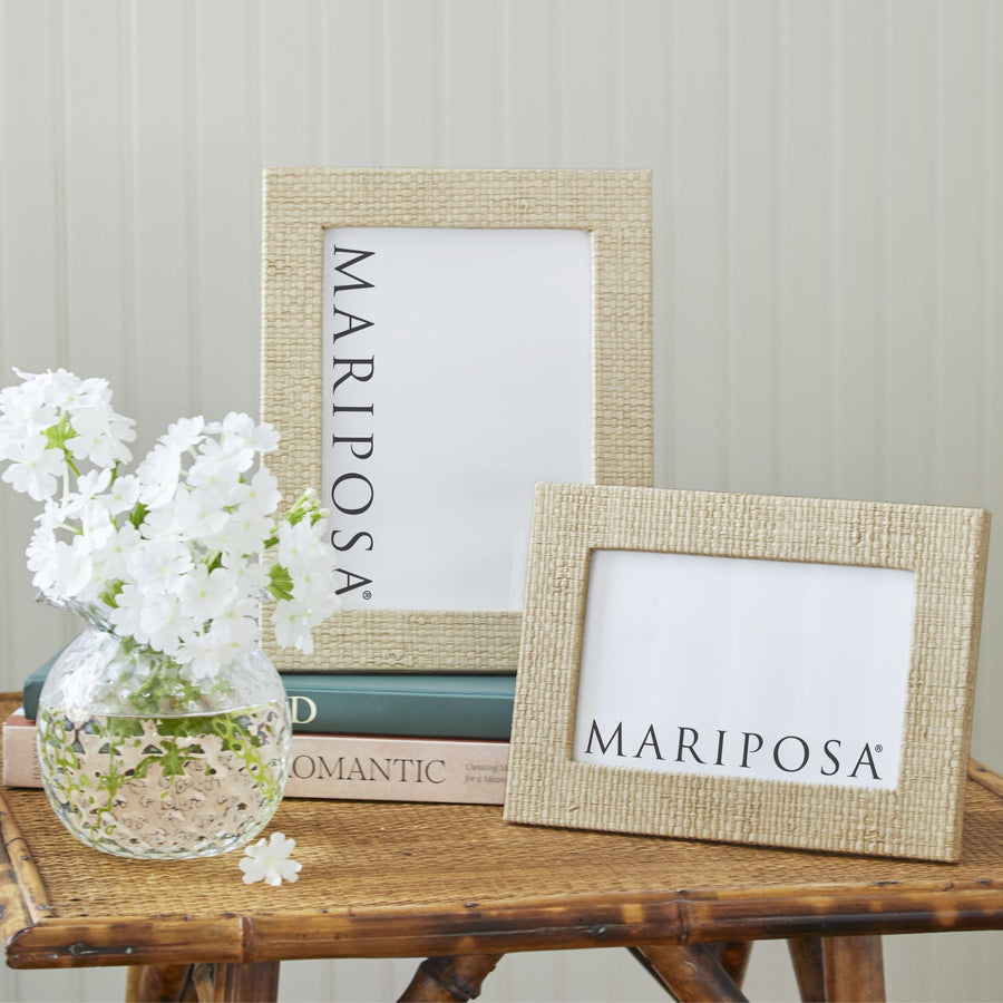 Coconut Grove Faux Grasscloth 5x7 Frame – Mariposa