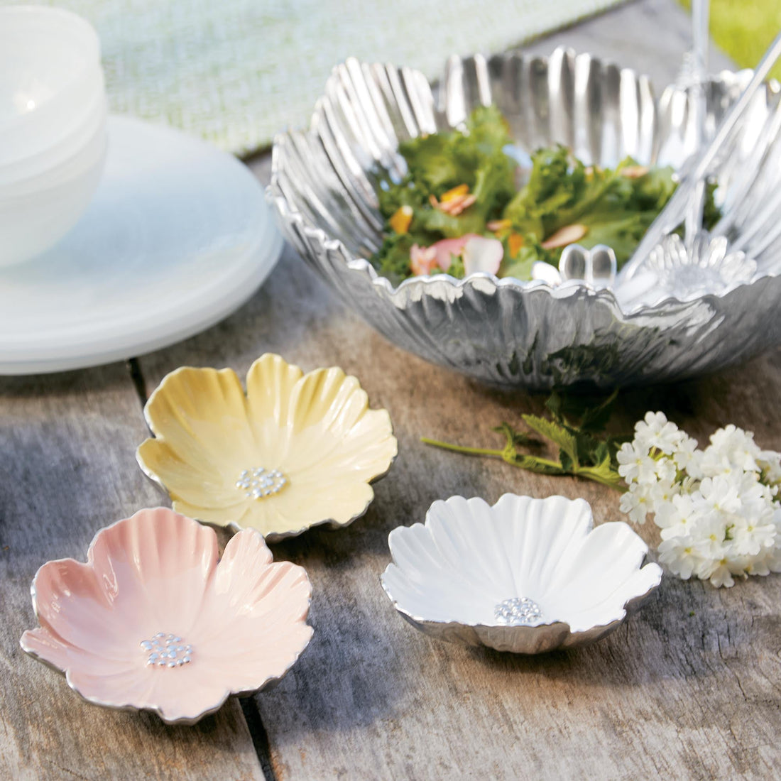 Cosmos Peach Dip Dish