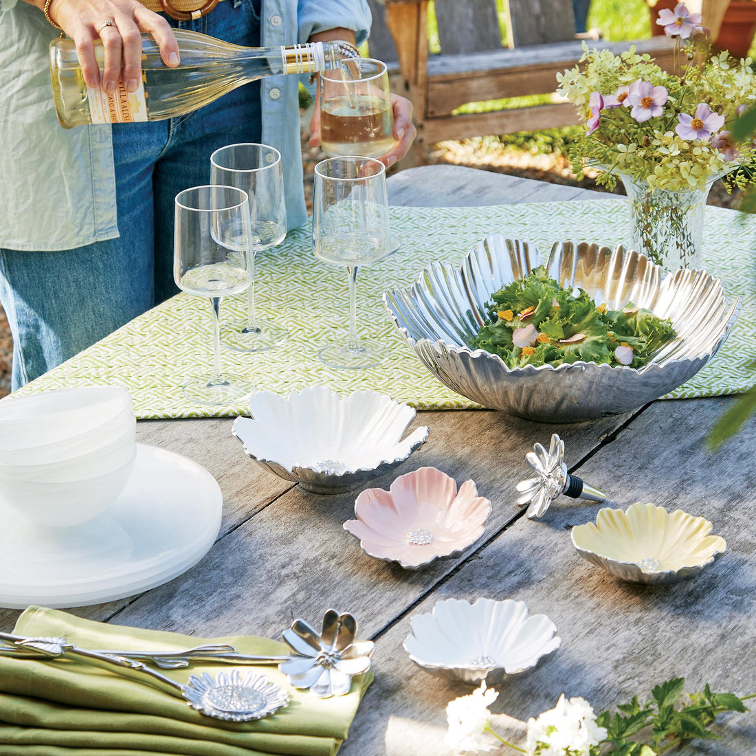 Cosmos Peach Dip Dish