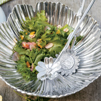 Sunflower & Cosmos Salad Servers
