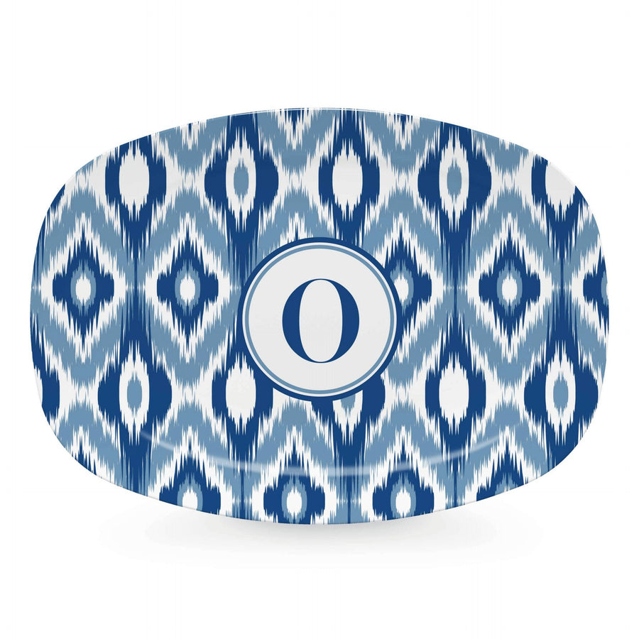 Blue Ikat Platter - O-trays | Mariposa