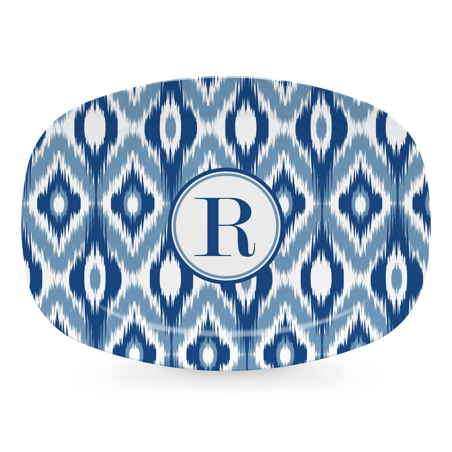 Blue Ikat Platter - R-trays | Mariposa