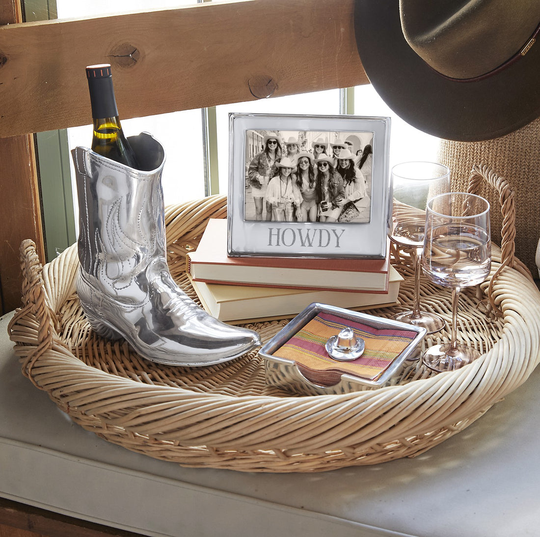 Cowboy Boot Wine Cooler