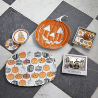 Halloween Pumpkin (1284) Beaded Napkin Box Set