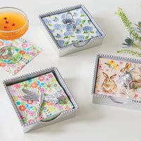 Boîte à serviettes en perles libellule