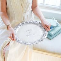 Seashell Border Round Platter