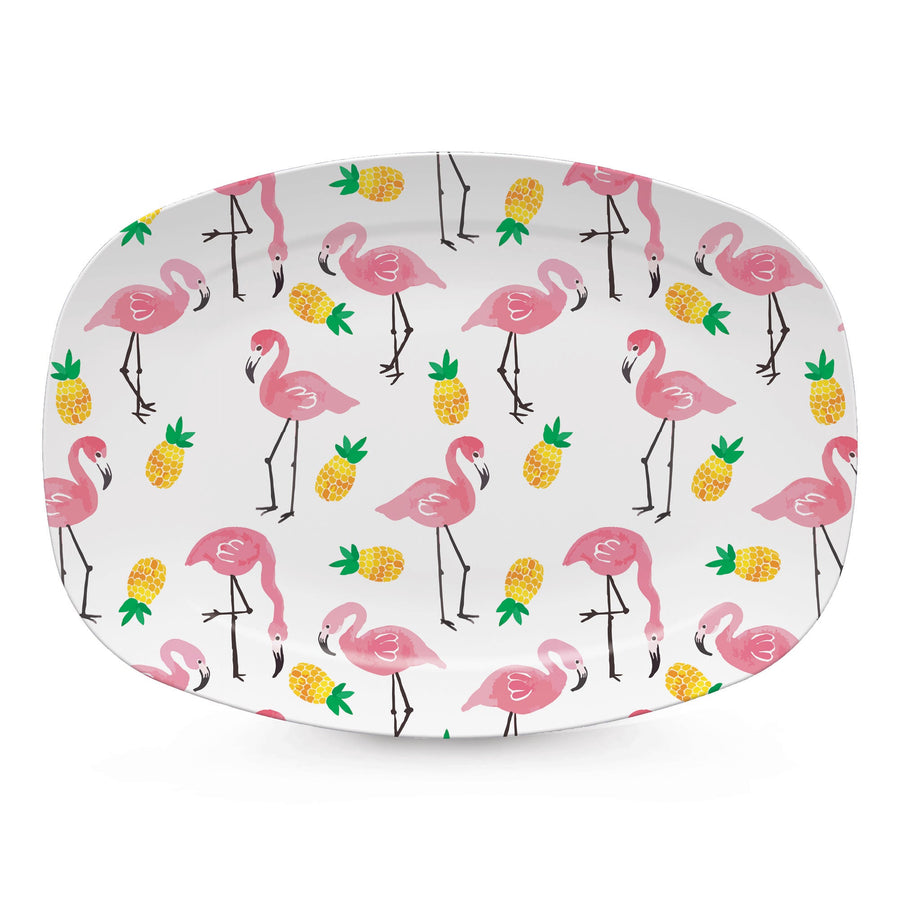 Flamingos and Pineapples Platter