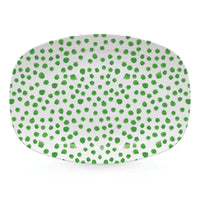 Dark Green Dotty Platter