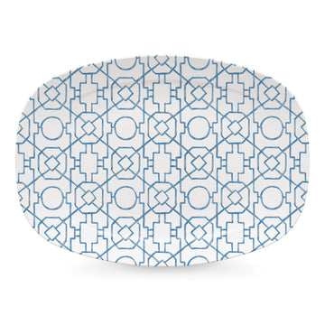 Blue Trellis Platter