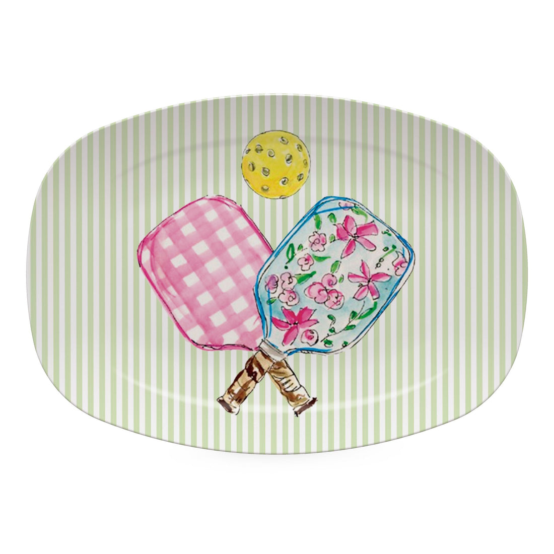 Pickleball Double Paddle Platter