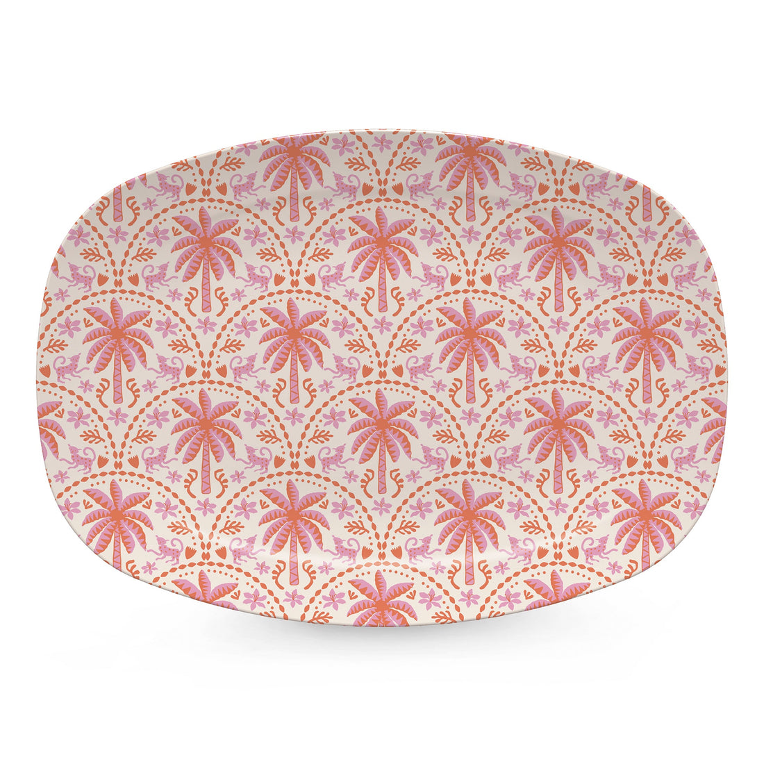 Pink Palms Platter