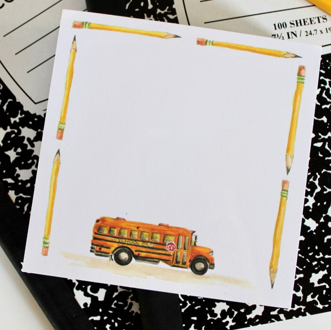 Bus Note Paper School Bus Note Pad Refill, 75 Count – Mariposa