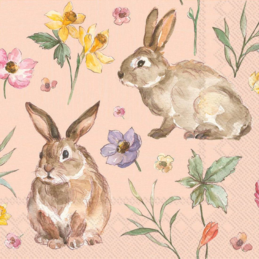 Easter Bunnies Cocktail Napkin By Boston International