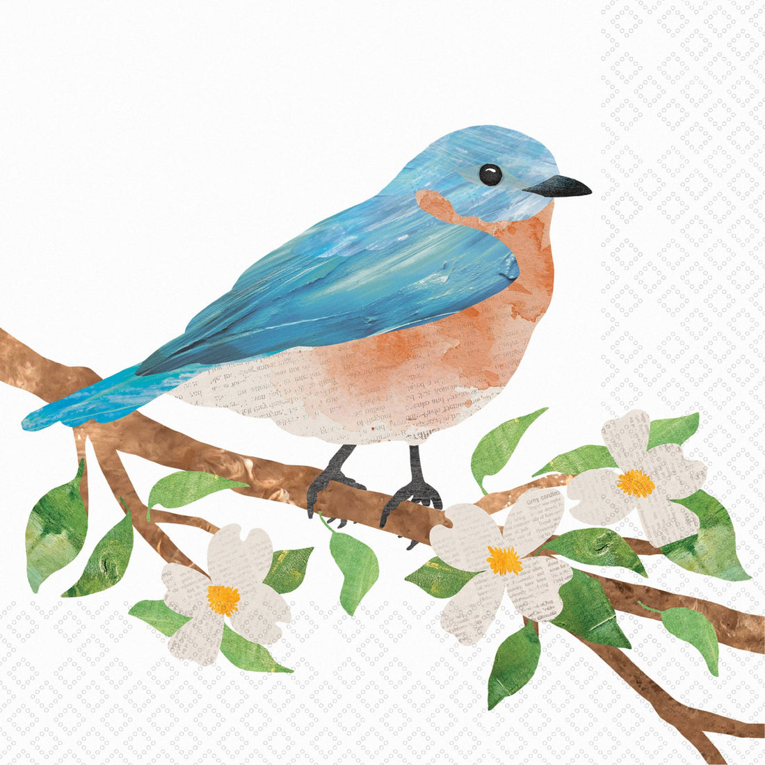 Eastern Bluebird Cocktail Napkin By Boston International
