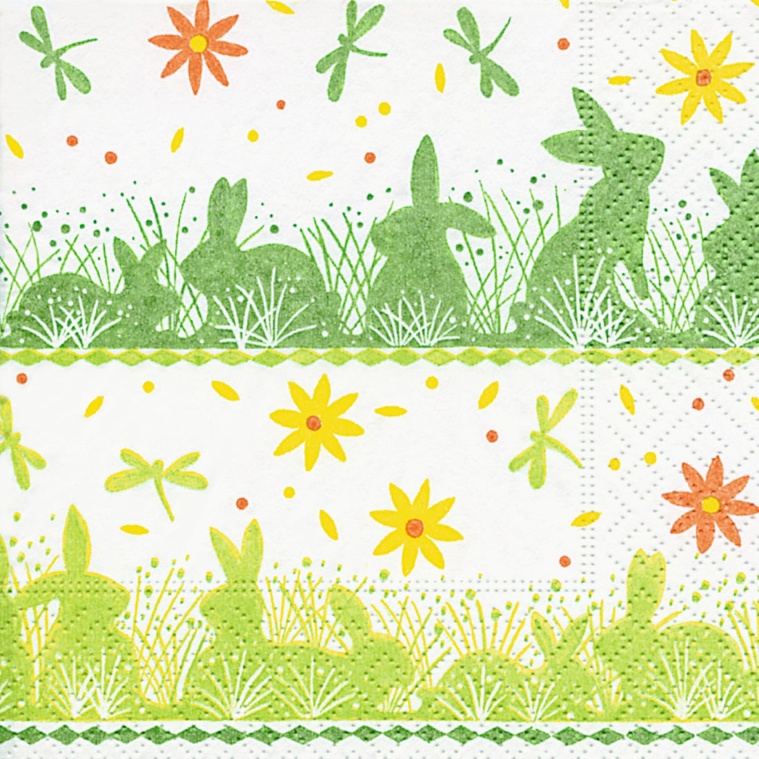 Easter Stripe Cocktail Napkin By Boston International