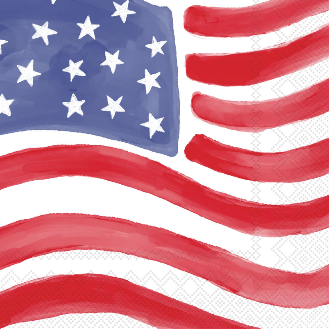 Stars & Stripes Stamp Cocktail Napkin By Boston International