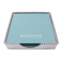 Beaded Luncheon Napkin Holder | Mariposa Napkin Boxes and Weights