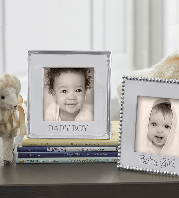 'baby boy' and 'baby girl' frames