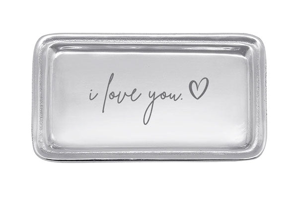 'I love you" signature statement tray