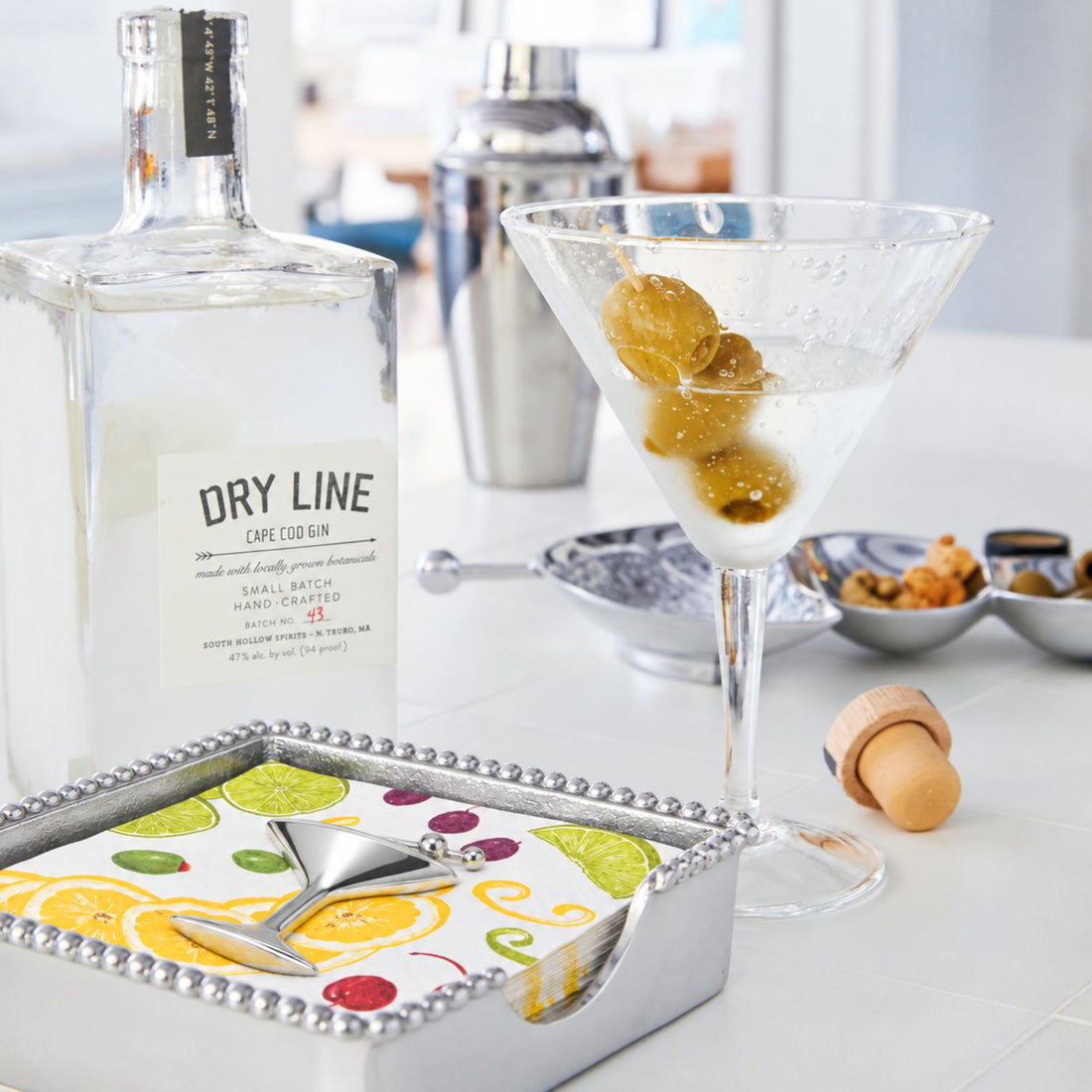 Cocktail Beaded Napkin Box