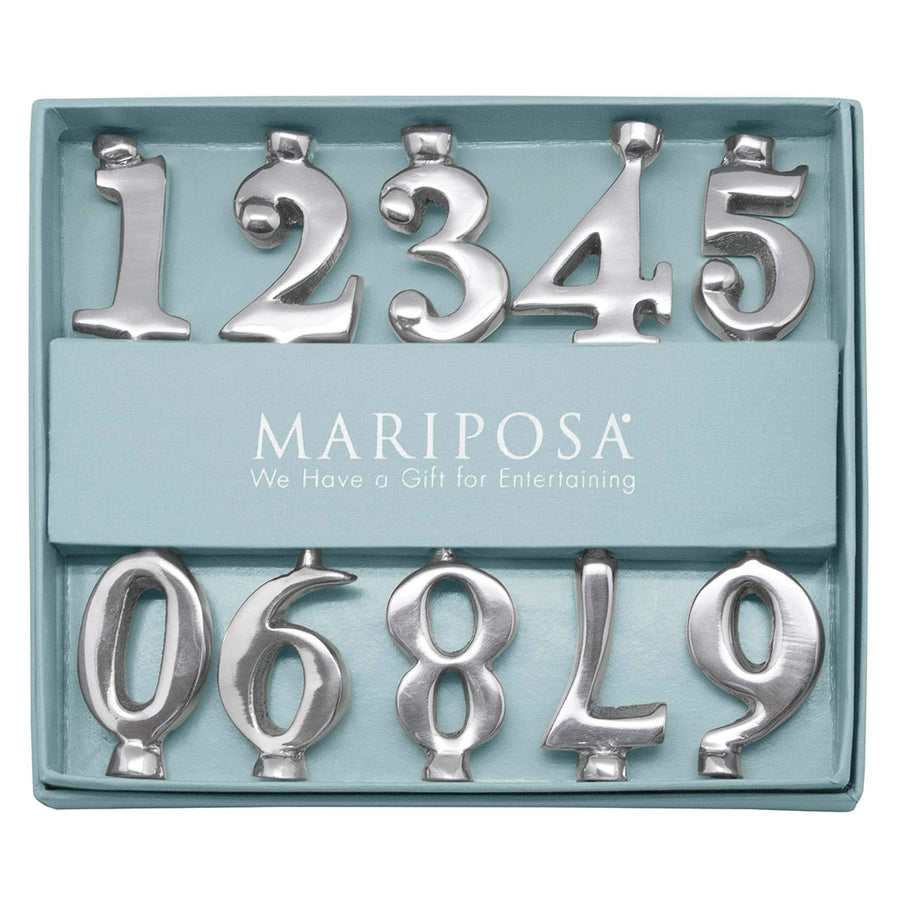Number Candle Holder Set | Mariposa