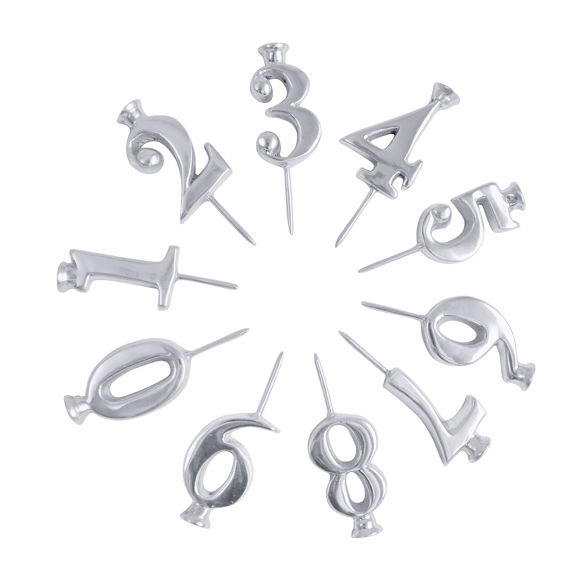 Number Candle Holder Set