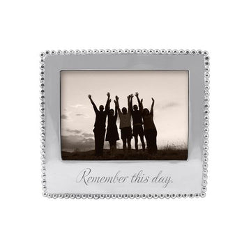 REMEMBER THIS DAY Beaded 5x7 Frame | Mariposa Photo Frames