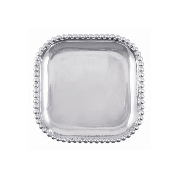 Pearled Square Platter